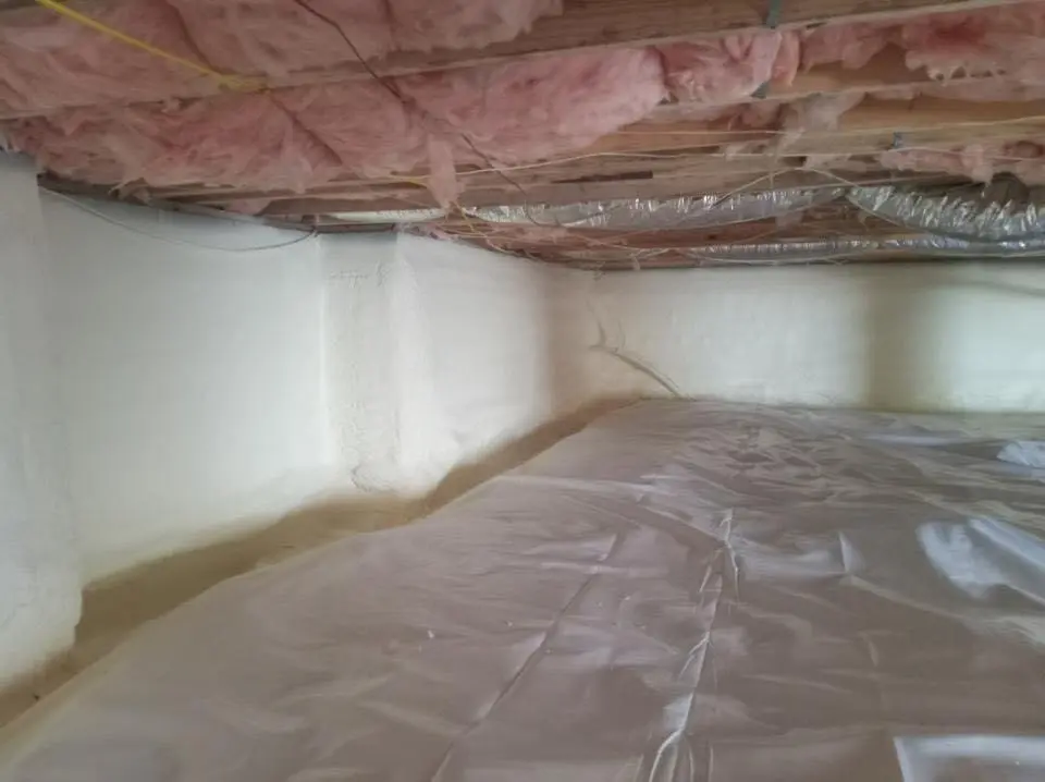 Crawl space encapsulation with closed-cell spray foam for Metal Roof Coating in Clarksdale